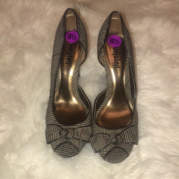 Unlisted Brown Plaid PEEPTOE Pump - Picture 2 of 4